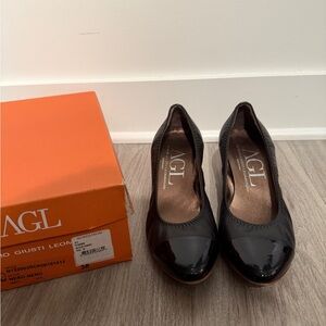 Attilio Giusti Leombruni Shiny Black Heels